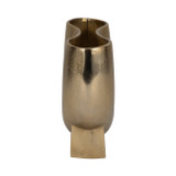 EV19233-02#11" Abyss Arrow Shaped Metal Vase, Gold