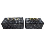 EV19292#S/2 11/14" Bente Grey Resin Boxes