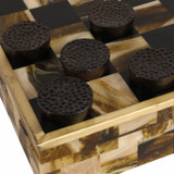 EV19304-01#15x15" Allagash Horn Resin Checker Box Set