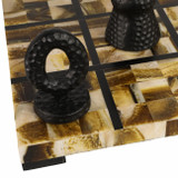 EV19306#12x12 Allagash Horn Resin Tic Tac Toe Set
