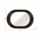 EV19314#40x28 Sabel Oval Bronze Clad Mirror