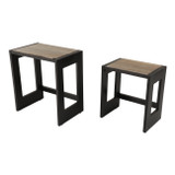 EV19316-02#S/2 20/24"wenston Acacia Wd Accent Tbles,brwn 2bxs