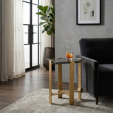 EV19325-02#22" Kelpine Short Gold Accent Table