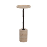 EV19331-01#24" Comino Short Travertine Table, Kd