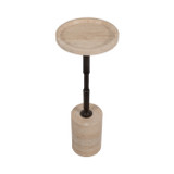 EV19331-01#24" Comino Short Travertine Table, Kd