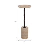 EV19331-01#24" Comino Short Travertine Table, Kd