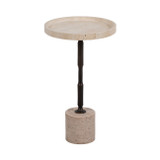 EV19331-02#27" Comino Tall Travertine Table Kd