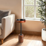 EV19339-02#27" Inmar Tall Brown Table, Kd