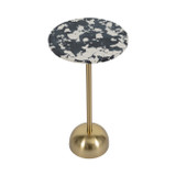 EV19348#25" Hathie Gold Accent Table, Kd