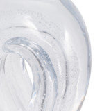 EV19349#S/2 12/17" Celestine Glass Sculptures, Clear