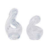 EV19349#S/2 12/17" Celestine Glass Sculptures, Clear