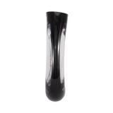EV19354-01#10" Elina Cut-out Black Glass Vase