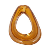 EV19355-02#12" Zuri Cut-out Amber Art Glass