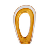 EV19355-02#12" Zuri Cut-out Amber Art Glass