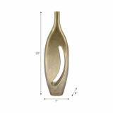 EV19358-02#23" Davena Graphite Metal Vase