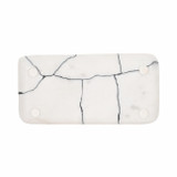 EV19385#12" Roald Black & White Marble Trinket Tray