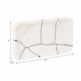 EV19385#12" Roald Black & White Marble Trinket Tray