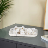 EV19385#12" Roald Black & White Marble Trinket Tray