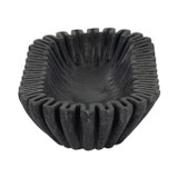 EV19397-03#16" Arkin Wavy Marble Bowl, Black