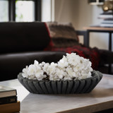 EV19397-03#16" Arkin Wavy Marble Bowl, Black