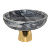 EV19398#12" Dazey Gray Marble Bowl
