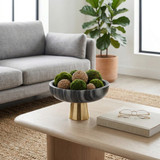 EV19398#12" Dazey Gray Marble Bowl