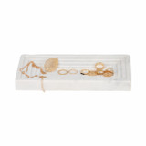 EV19401#10" Haci White Marble Tray