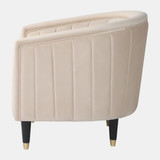 EV19563#32" Athena Velvet Accent Chair, Tan