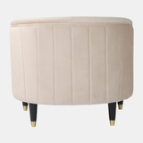 EV19563#32" Athena Velvet Accent Chair, Tan