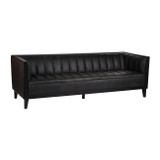 EV19567#89" Eclipse Leather Sofa, Black