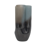 EV19431-01#12" Lyna Medium Blue Glass Vase