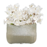 EV19439#10" Mia Small Green Glass Vase