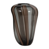 EV19445-03#13" Bayle Large Brown Striped Glass Vase