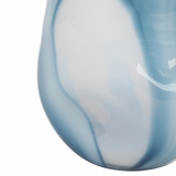 EV19447-01#8" Beldan Small Blue Glass Vase