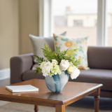 EV19447-01#8" Beldan Small Blue Glass Vase