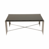 EV19490-03#44" Aldine Stainless Steel Coffee Table