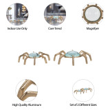 EV19551#S/2 8/10" Mazu Magnifyers, Gold