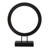 EV19576-01#23" Volta Small Black Wood Ring Statuary