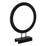 EV19576-01#23" Volta Small Black Wood Ring Statuary