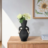 EV19591-01#14" Xixa Black Small Ecomix Vase