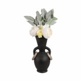 EV19591-02#18" Xixa Black Large Ecomix Vase