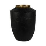 EV19601#19" Canvon Small Black Ecomix Vase