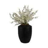 EV19601#19" Canvon Small Black Ecomix Vase