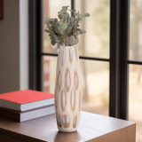 EV19636-01#12" Reed Small Chiseled Vase