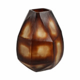 EV19638#10" Tioga Small Brown Glass Vase
