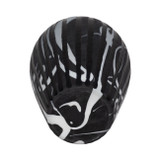 EV19643-02#19" Minerva Large Black And White Glass Vase