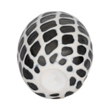 EV19648-01#12" Fleming Small Black And White Glass Vase