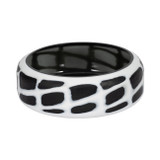 EV19649#15" Fleming Black And White Glass Bowl