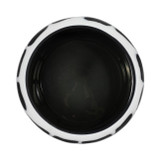 EV19649#15" Fleming Black And White Glass Bowl