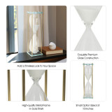 EV19725-02#24" Reynolds Medium White & Gold Hourglass